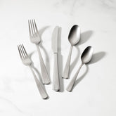 French Perle Scallop Vintage 65-Piece Flatware Set