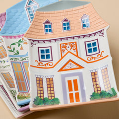 Lenox Spice Village House Accent Plates, Set of 4
