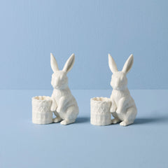 Wicker Creek Bunny Candle Holders, Set of 2