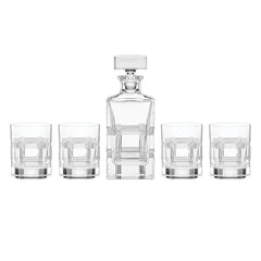 Hudson Crystal 5-Piece Whiskey Set