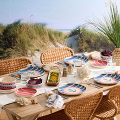 24 Seven Melamine Aweigh We Go 18-Piece Dinnerware Set