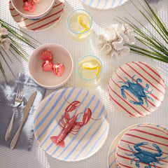 24 Seven Melamine, Wharfside 12-Piece Dinnerware Set