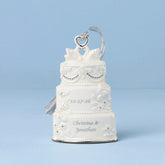 Personalized Celebrate Love Wedding Cake Ornament