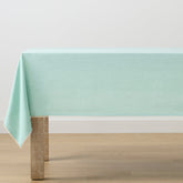 French Perle Solid Ice Blue 60x120 Tablecloth