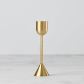 Light Gold Tall Taper Candle Holder