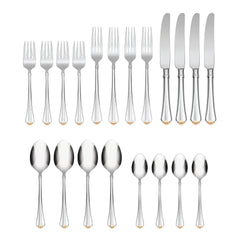 Golden Juilliard 20-Piece Flatware Set