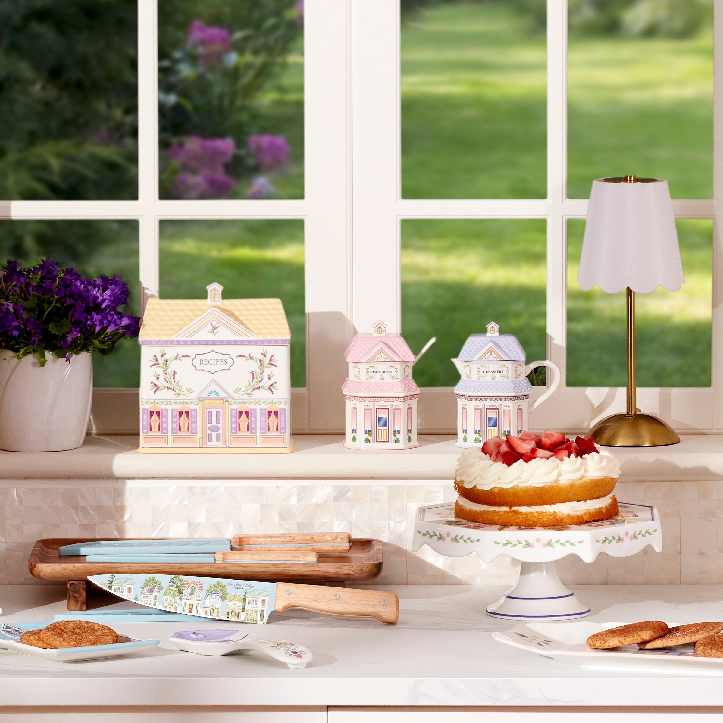 Lenox Spice Village Cake Plate