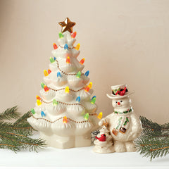 Treasured Traditions Ivory Lit Tree