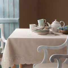 French Perle Linen 60x102 Tablecloth