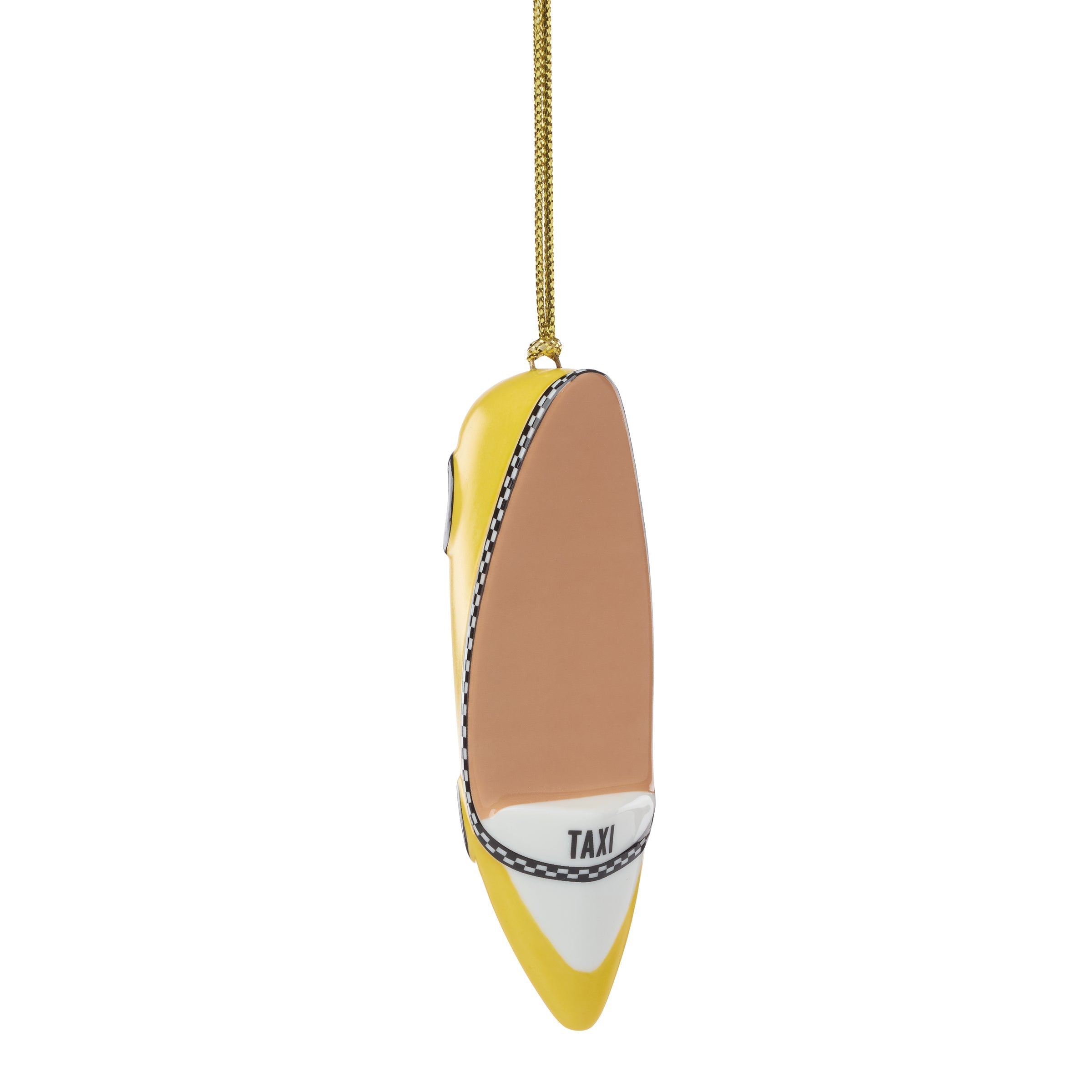 Be Jolly Taxi Shoe Ornament
