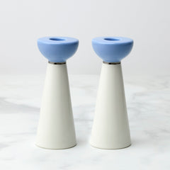 Oak Street Candlestick Holders, Set of 2