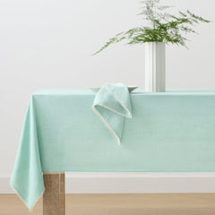 French Perle Solid Ice Blue 60x102 Tablecloth